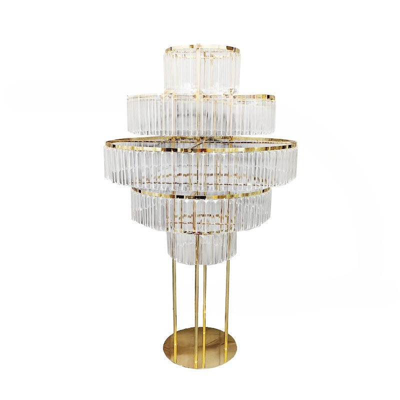Supply Wedding Venue - Veranstaltungsort-Dekorations-Requisiten für die Hochzeitssaal, goldene mehrschichtige
