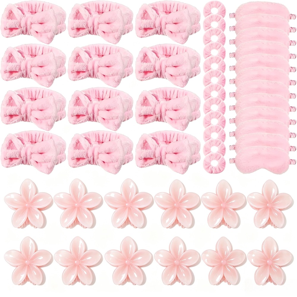 Wedding Day Supply Kit - 1/2/6/12/15 Sets Damen Flauschiges Spa-Make-up-Haar-Set Weiche