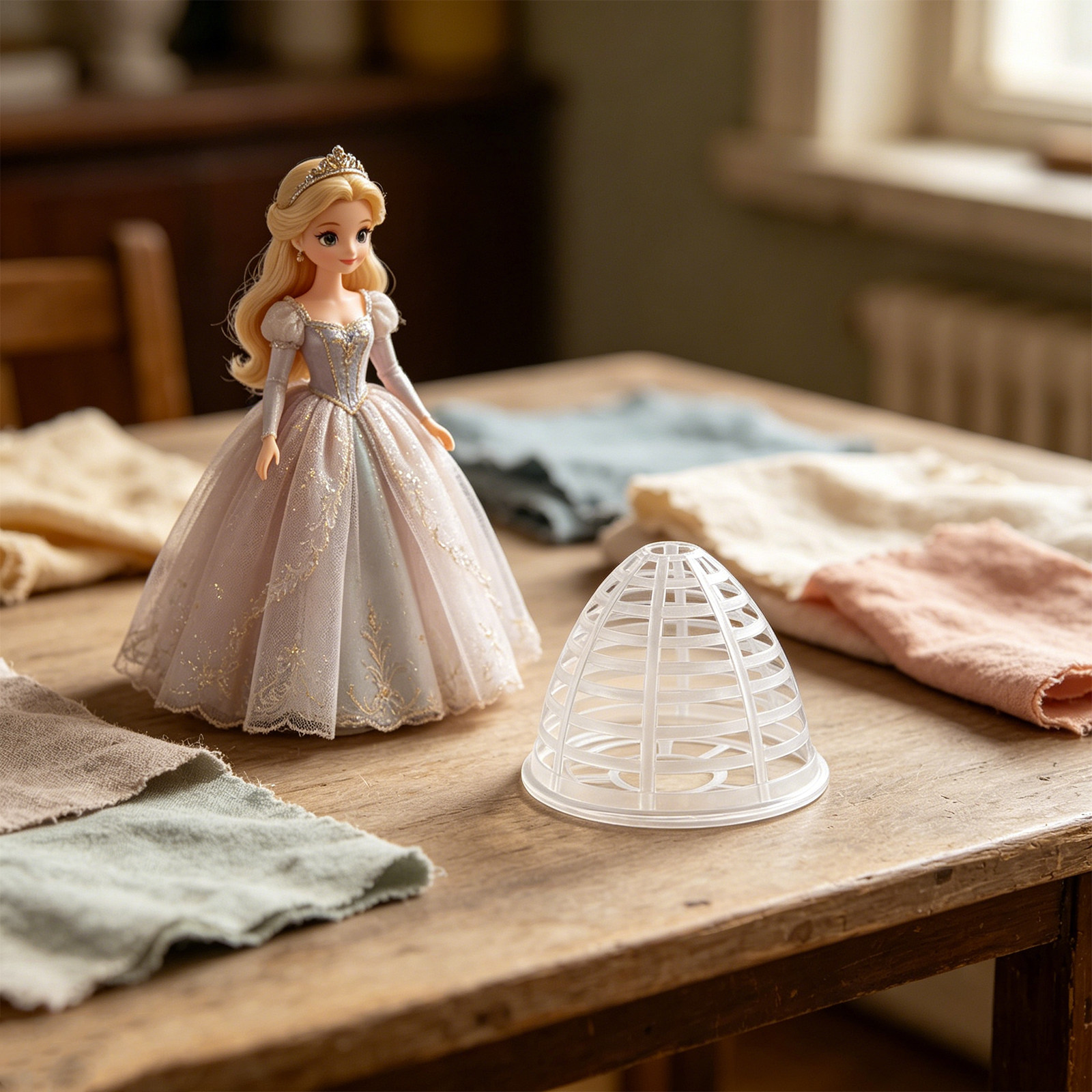 Wedding Support - 10 Stück Miniatur-Kleiderform-Einsatz für Hochzeitskleider, Petticoat,