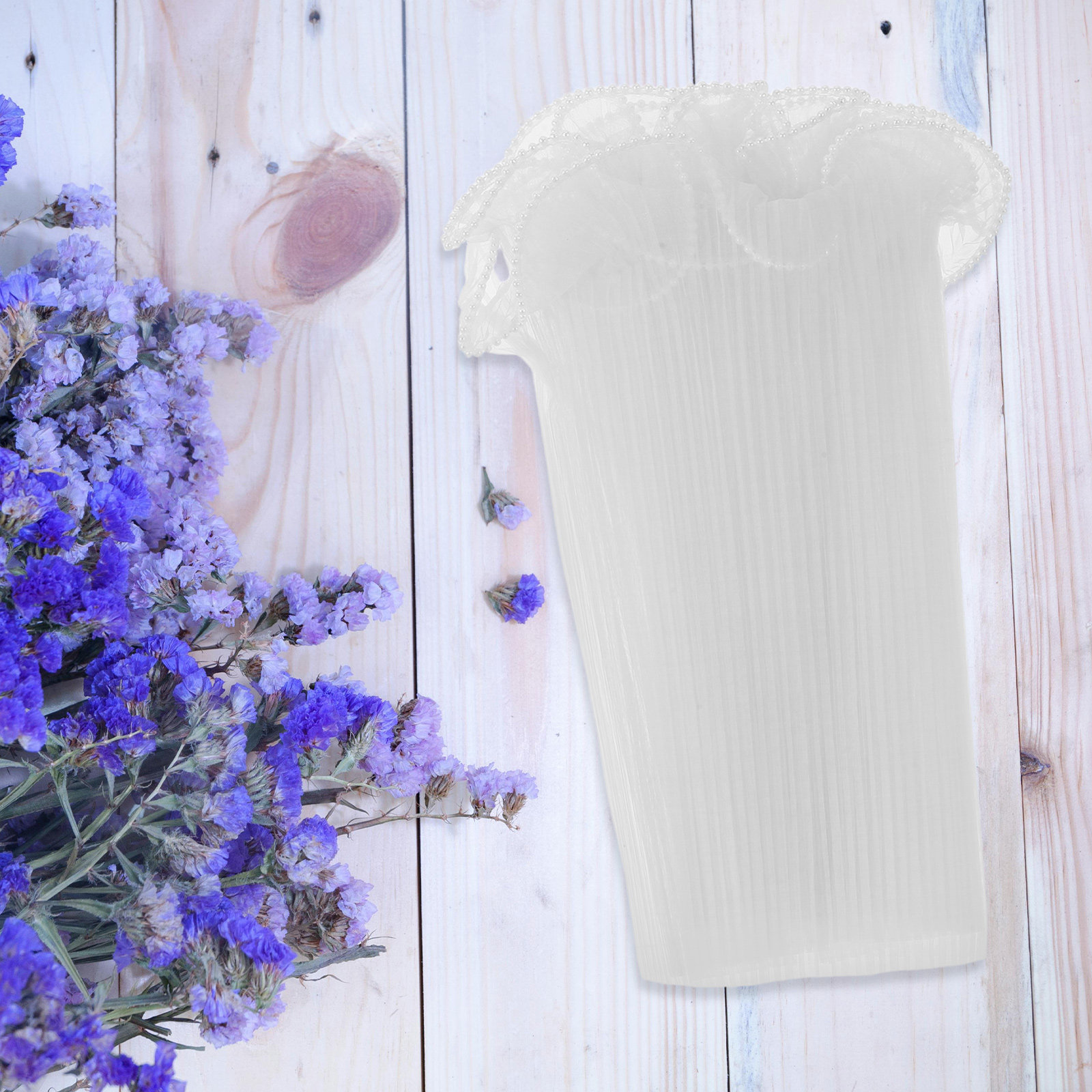 Wedding Packaging - 3,65 m Perlenstrauß-Verpackungsnetz, halbtransparentes Wellpappengewebe für