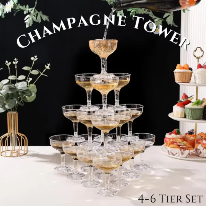 20-60 Stück Acryl-Champagnergl – Champagne Tower Set Bewertung und Preis