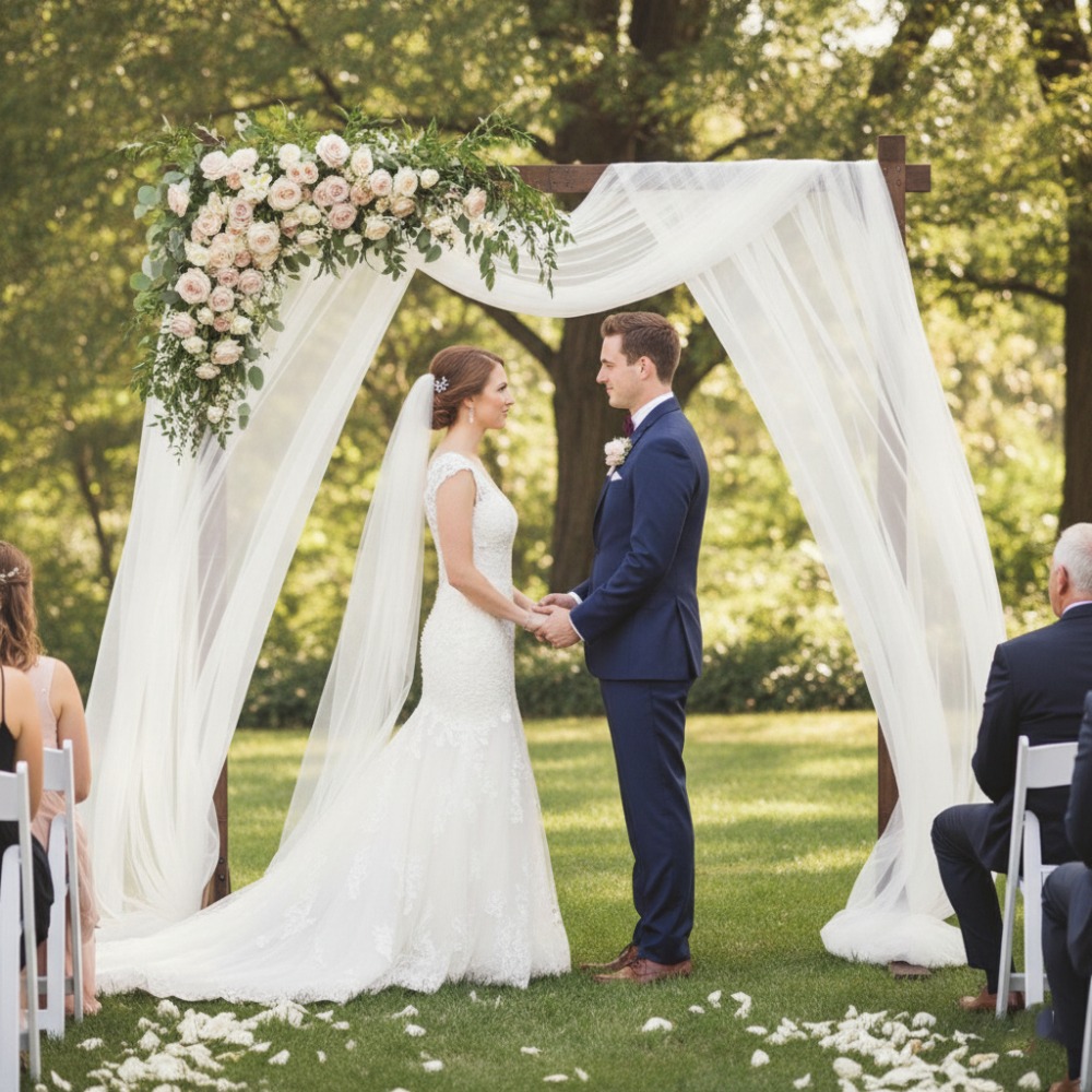 Hochzeitsbogen aus Holz im Wal – Wedding Support Bewertung und Preis