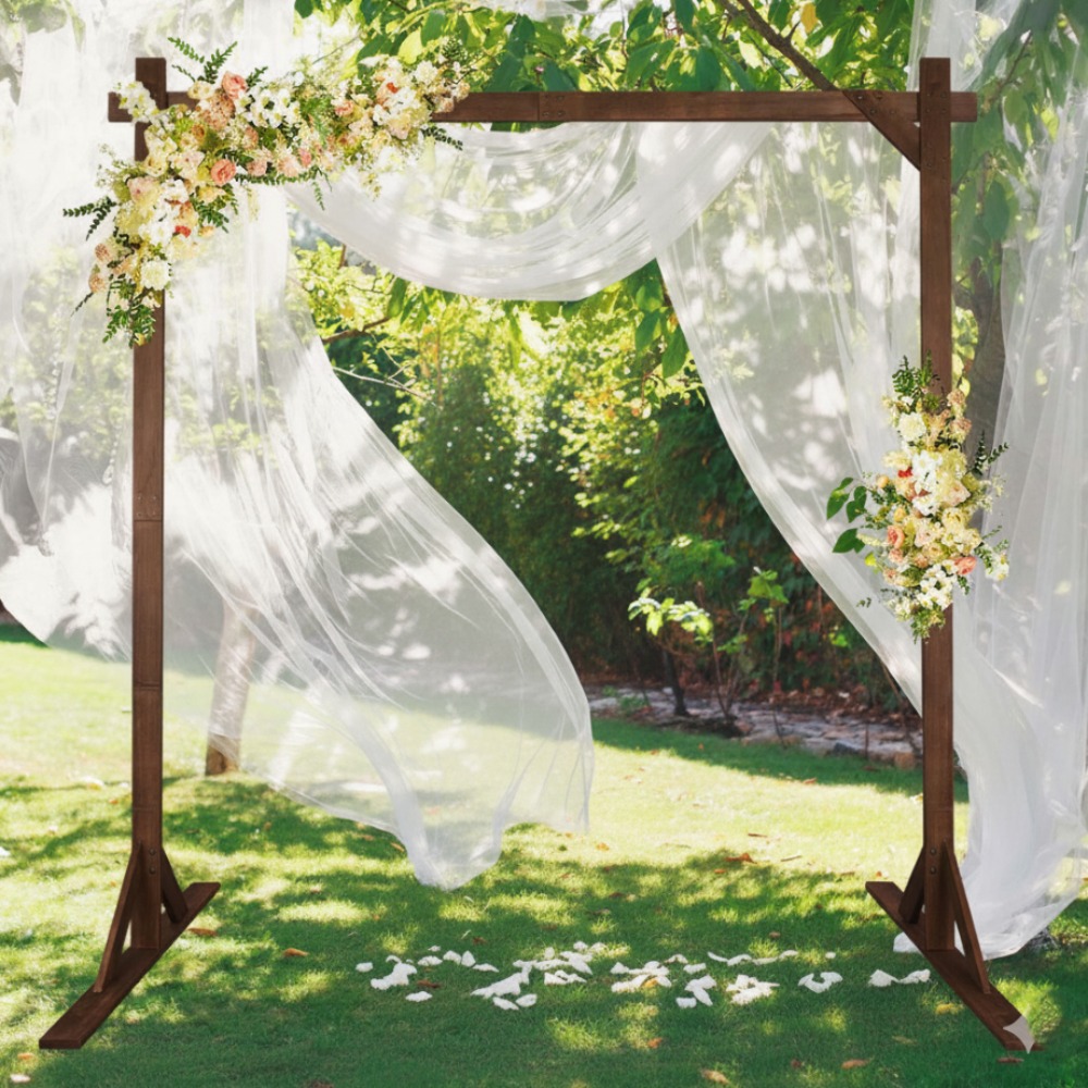 Hochzeitsbogen aus Holz im Wal – Wedding Support Bewertung und Preis