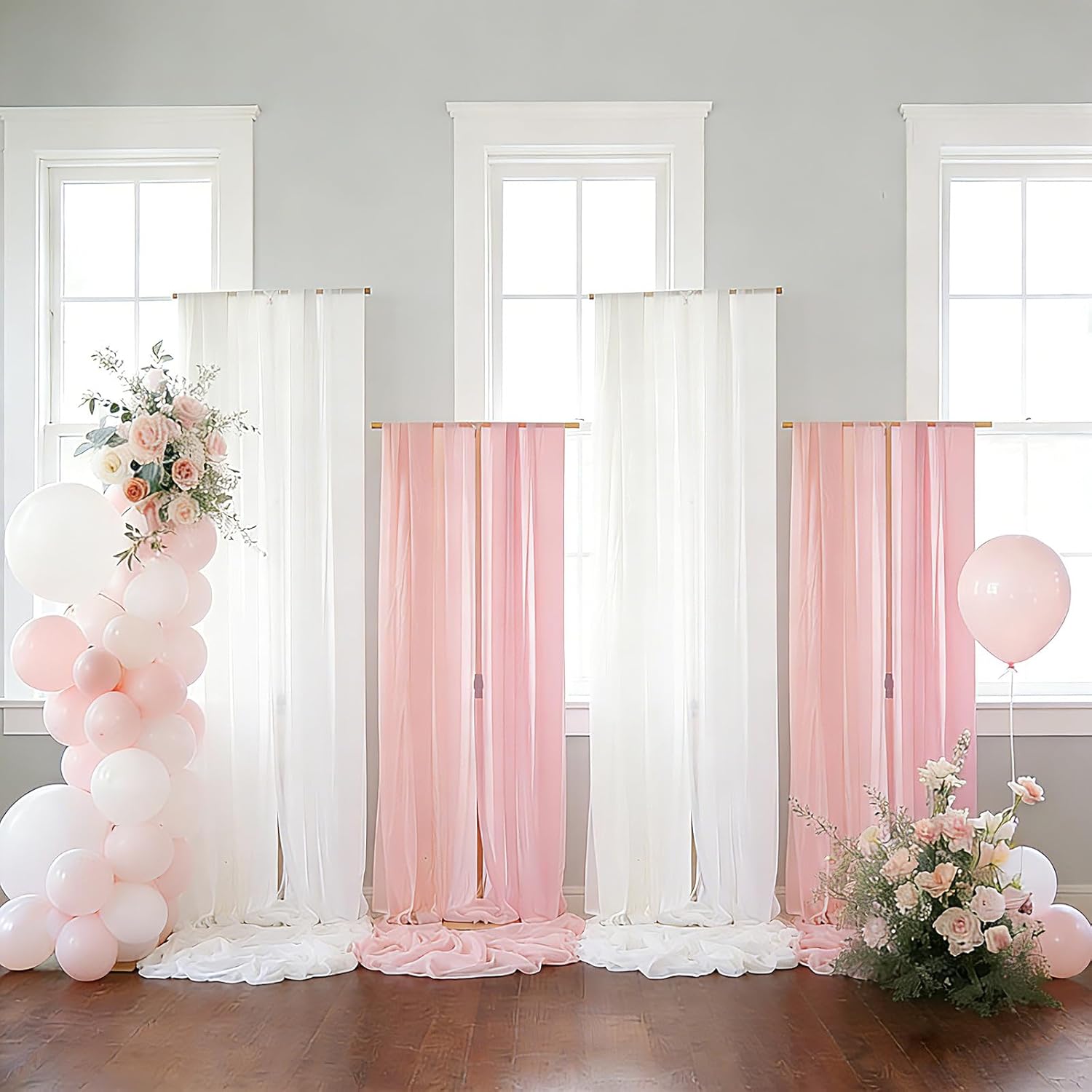 4er-Set Gold 8FT Hintergrundst – Wedding Support Bewertung und Preis