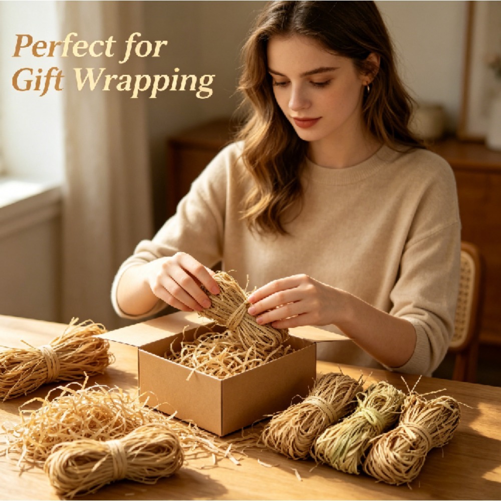 Natürlicher Vintage-Raffia-Fül – Wedding Supply Decor Bewertung und Preis