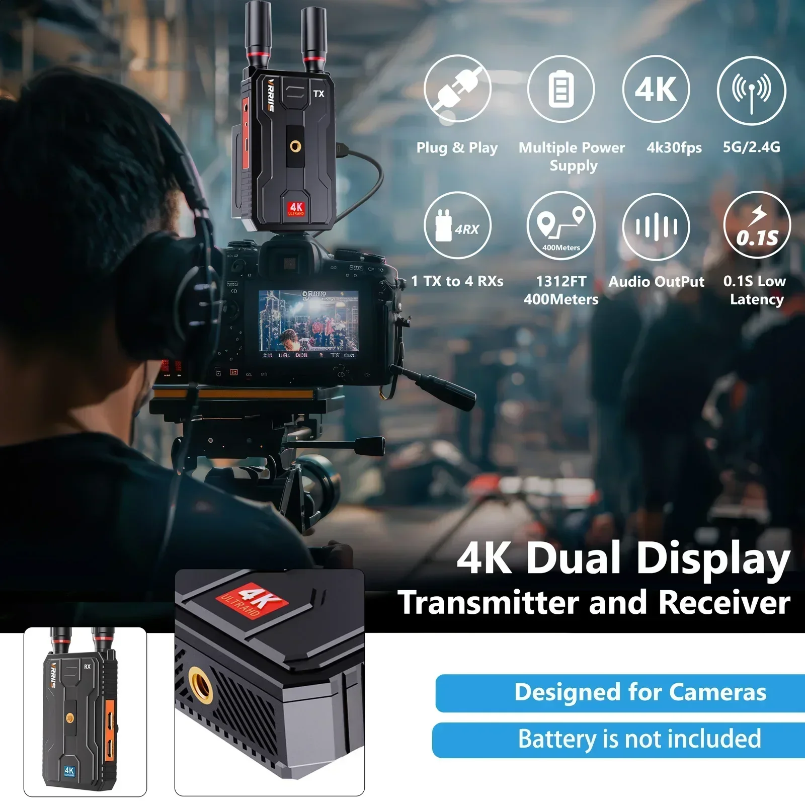 400 m 5G 4K Wireless Video Sen – Wedding Support Bewertung und Preis