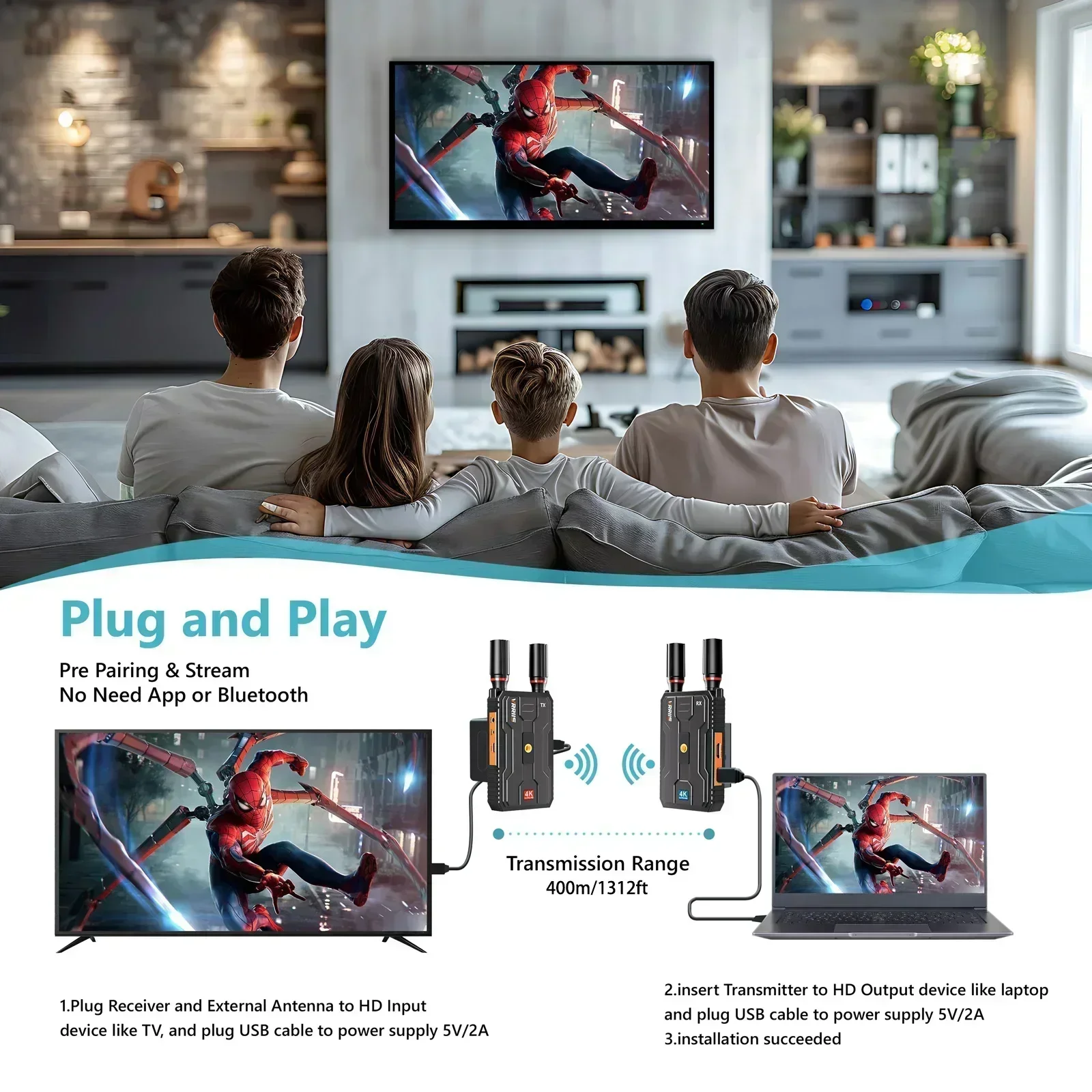400 m 5G 4K Wireless Video Sen – Wedding Support Bewertung und Preis