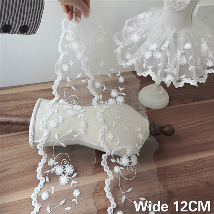 12CM Breit Weiß Tüll Mesh 3d B – Wedding Water Supply Bewertung und Preis