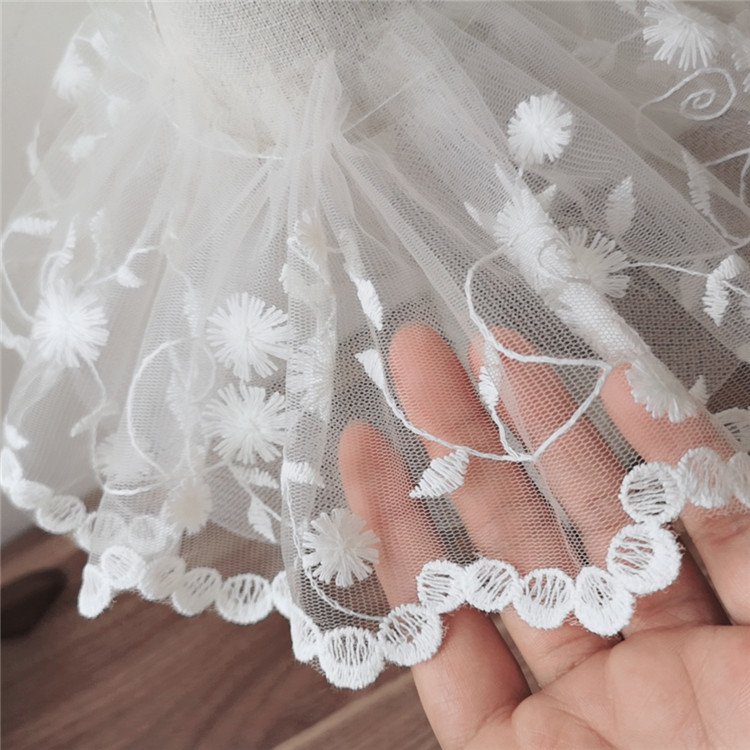 12CM Breit Weiß Tüll Mesh 3d B – Wedding Water Supply Bewertung und Preis