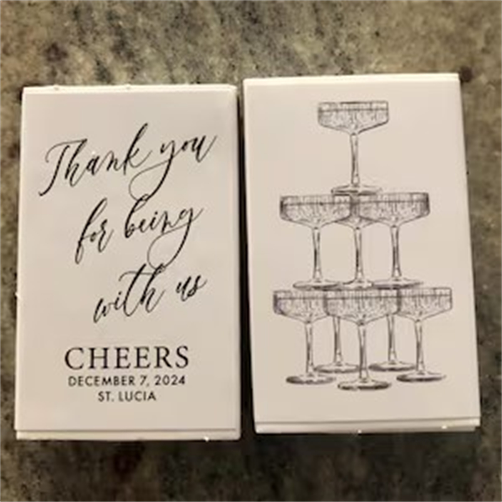 Personalisierte Streichholzsch – Champagne Tower Set Bewertung und Preis